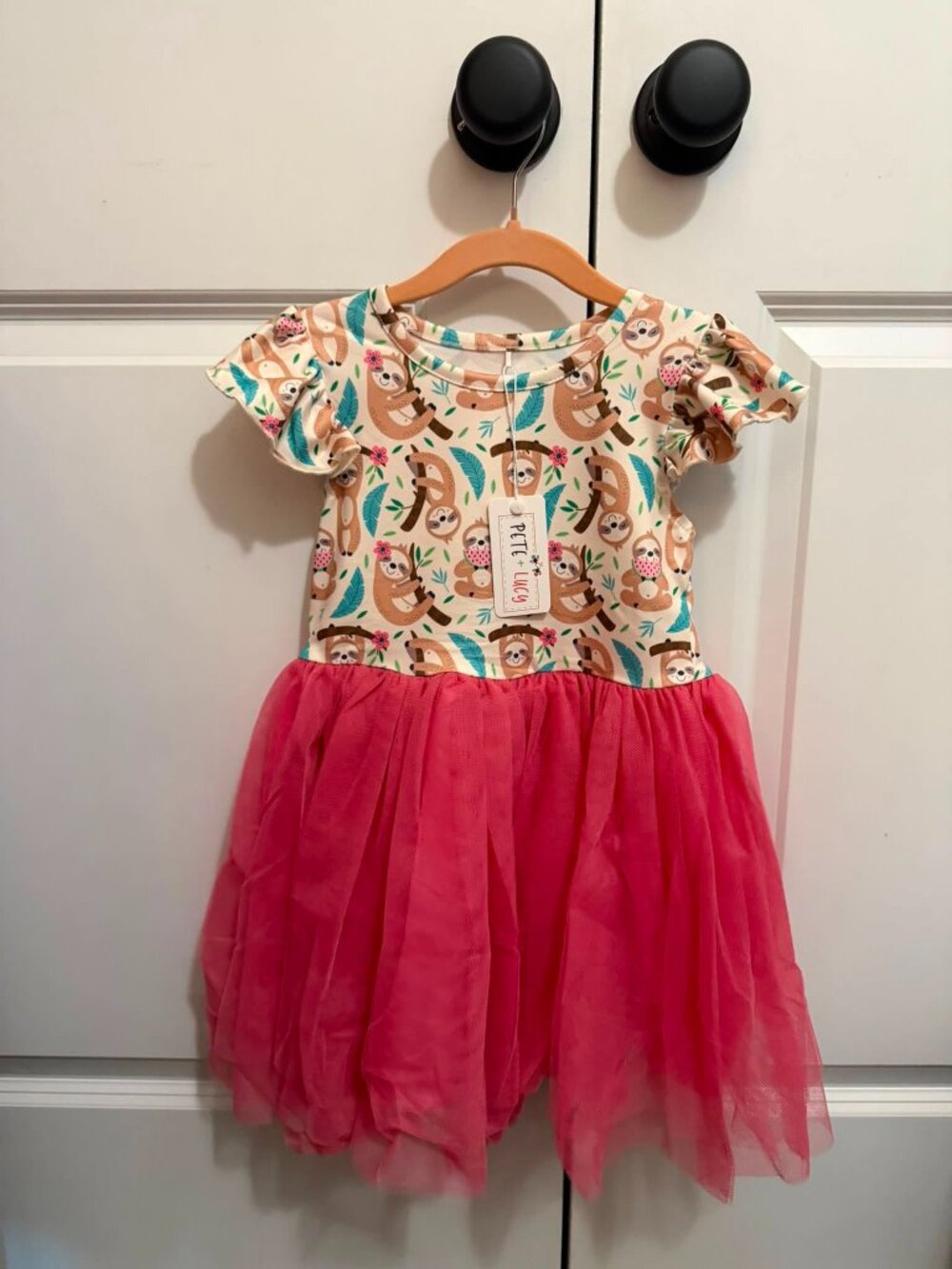 Pete + Lucy Summery Sloth Dress